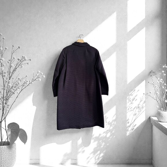 Dries Van Noten Textured Rib Cotton Coat Large - Picture 2 of 15